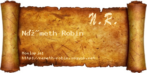 Németh Robin névjegykártya